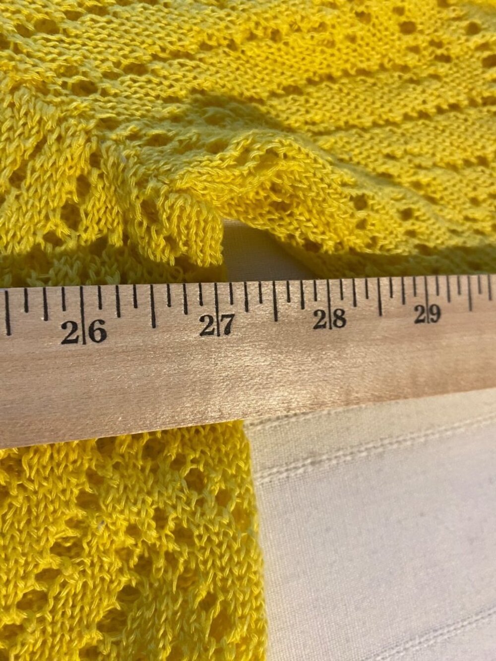 Finque Women 3X Yellow Cardigan Sweater Cropped Open Front Crochet Boho Cottage - Picture 5 of 8